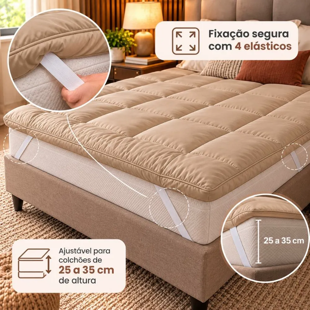 4 elásticos de fixação
